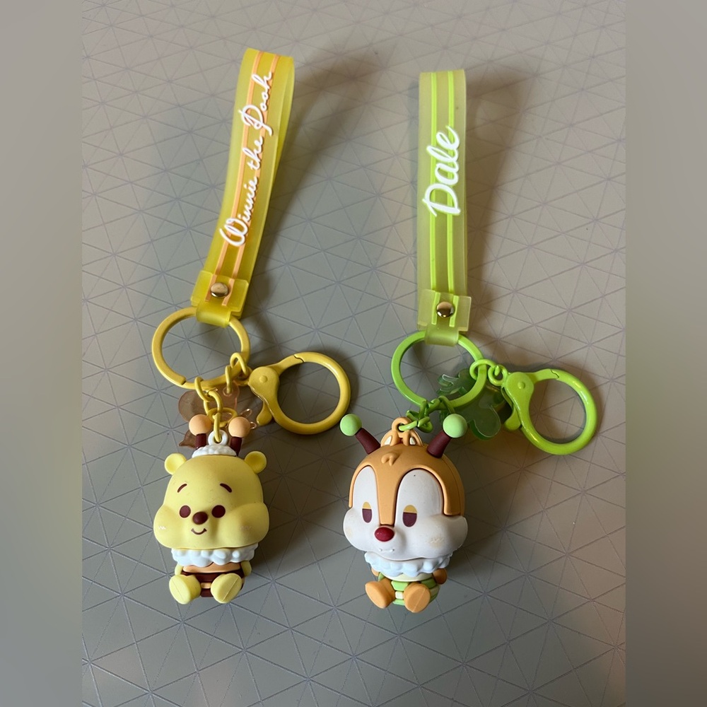 Miniso x Disney Winnie the Pooh and Dale Keychains